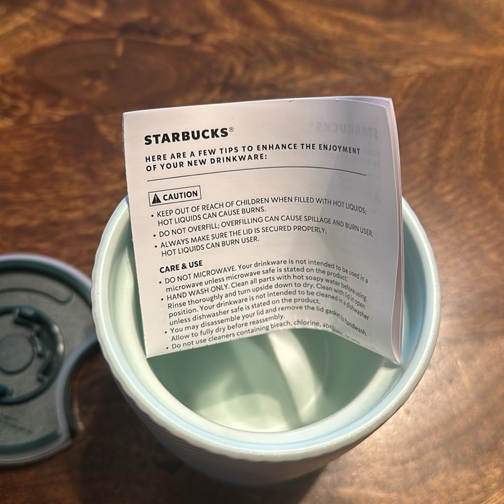 Starbucks travel mug wavy ribbed design NWTs - Picture 6 of 9